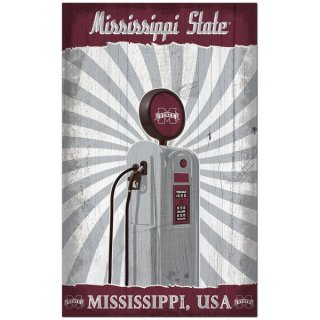 Mississippi ơ Bulldogs 11'' x 19'' ȥ Pump Loc ͥ