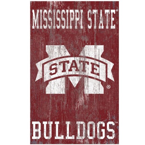 Mississippi ơ Bulldogs 11'' x 19'' إơ Distre ᡼