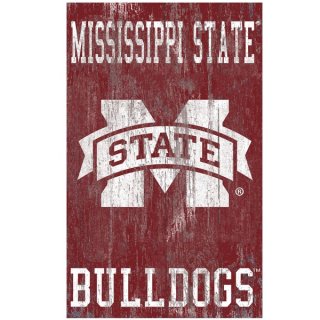 Mississippi ơ Bulldogs 11'' x 19'' إơ Distre ͥ