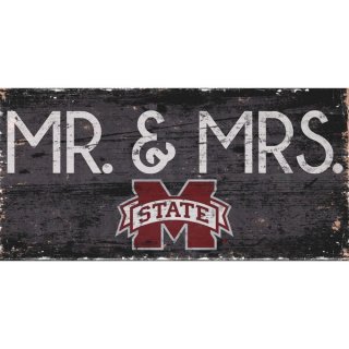 Mississippi ơ Bulldogs 6'' x 12'' Mr. & Mrs.  ͥ