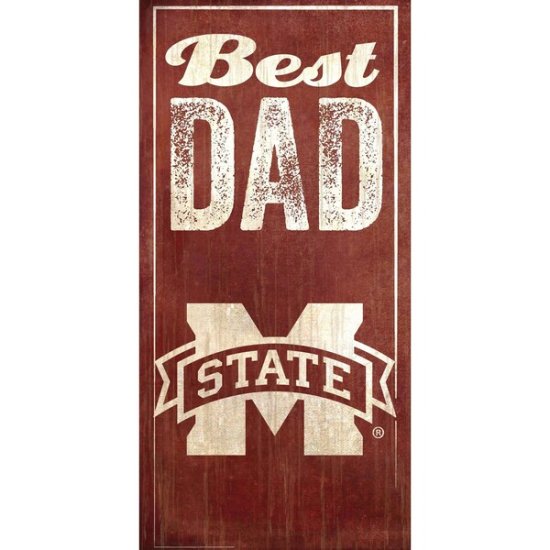 Mississippi ơ Bulldogs 6'' x 12'' Best Dad  ᡼