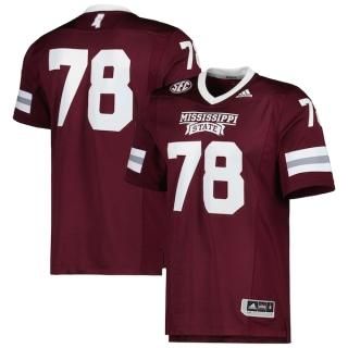 #78 Mississippi ステート Bulldogs アディダス チーム プレミア Footb