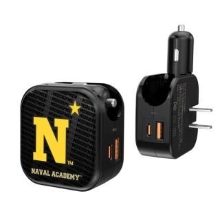 ネイビー・ミッドシップメン チーム ロゴ デュアル Port USB カー & ホーム Charge