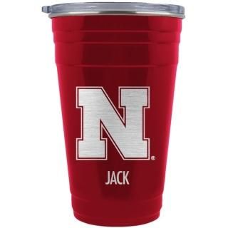 Nebraska Huskers チーム ロゴ 22オンス(650ml) パーソナライズ テールゲー