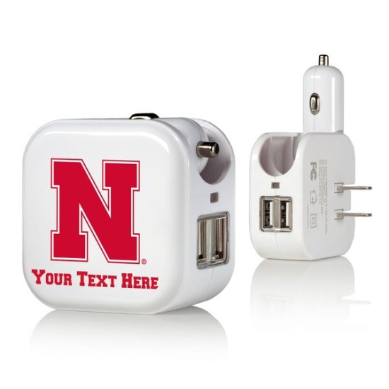 Nebraska Huskers ץ饤ޥ꡼  ѡʥ饤 2-In-1 USB Char ᡼