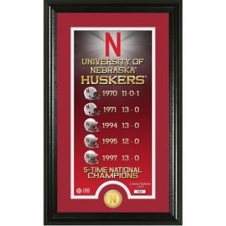 Nebraska Huskers ハイランドミント 15" x 22" Legacy パノラマ フォ