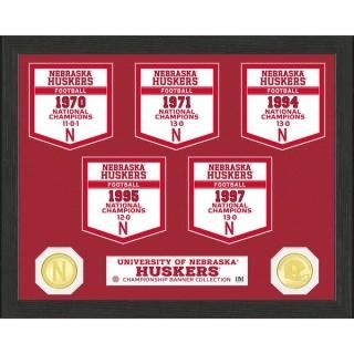 Nebraska Huskers ハイランドミント 12'' x 15'' バナー フォト(写真)