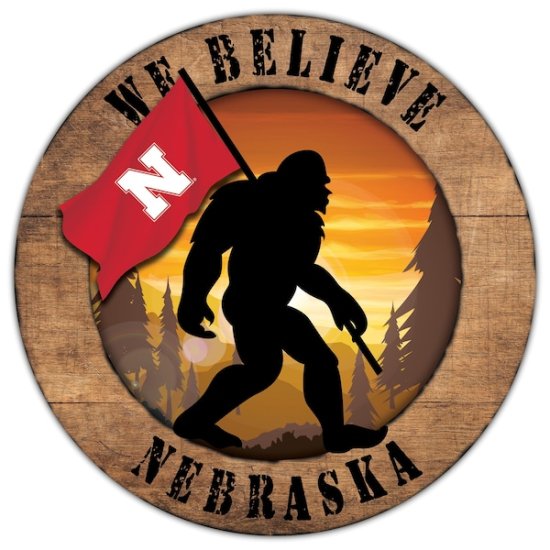 Nebraska Huskers 12'' We Believe ӥåfoot   ᡼