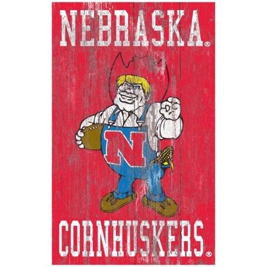 Nebraska Huskers 11'' x 19'' إơ Distressed   ᡼
