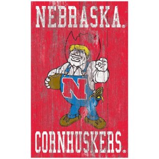 Nebraska Huskers 11'' x 19'' إơ Distressed   ͥ