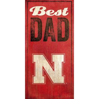 Nebraska Huskers 6'' x 12'' Best Dad  ͥ