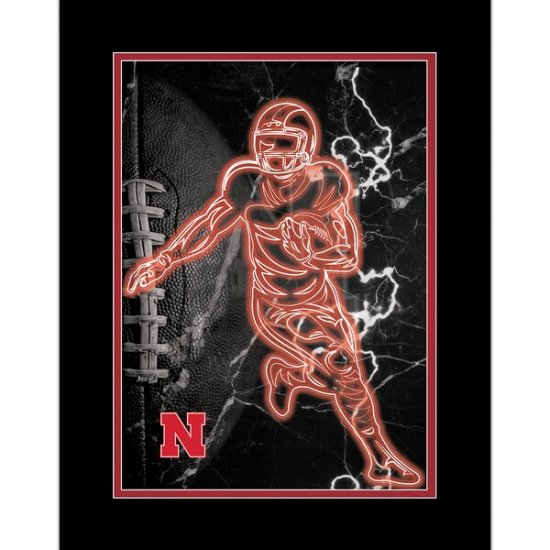 Nebraska Huskers 12'' x 16'' ե졼 ͥ ץ졼䡼 ץ - ᡼