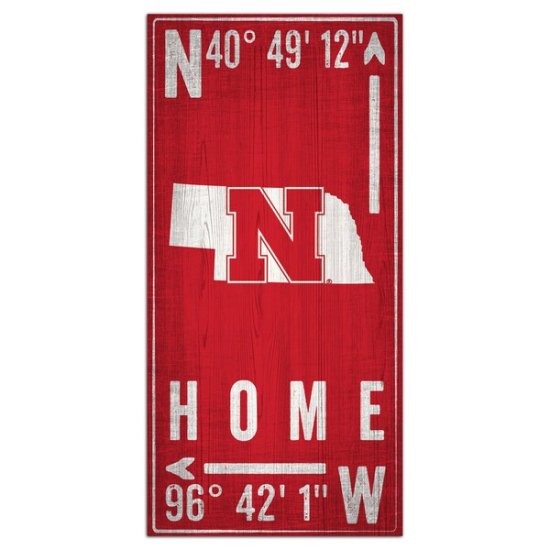 Nebraska Huskers 6'' x 12''  Coordinåe  ᡼