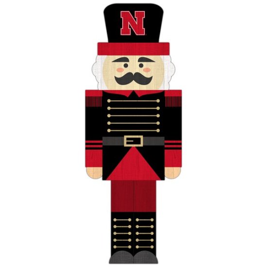 Nebraska Huskers 31'' Nutcracker Leaner ᡼