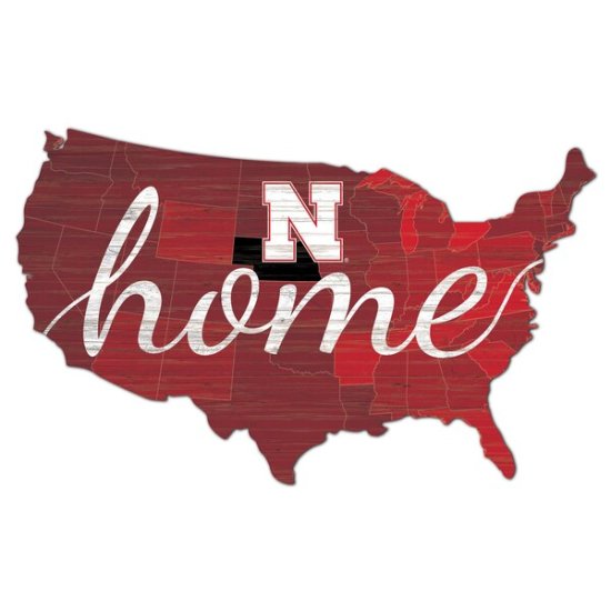 Nebraska Huskers 18'' x 18'' USA Shape åȥ  ᡼