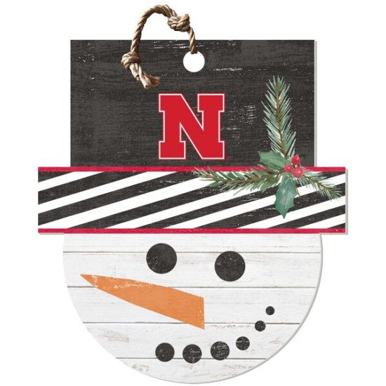 Nebraska Huskers 18'' x 20'' Snowman  ᡼