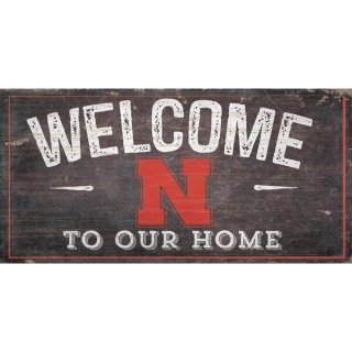 Nebraska Huskers 11'' x 19'' Welcome ȥ Our ۡ  ͥ