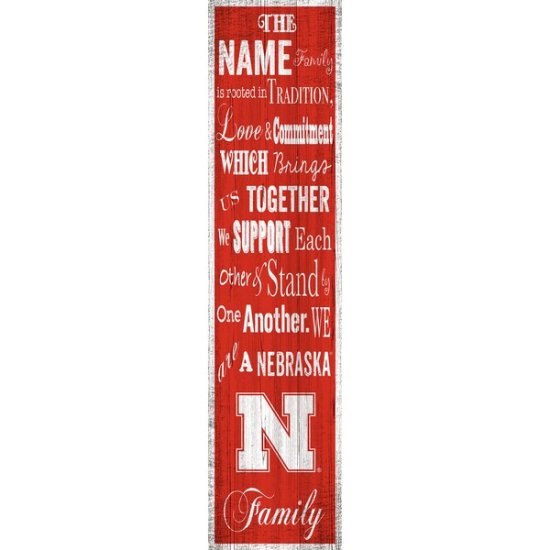 Nebraska Huskers 6'' x 24'' ѡʥ饤 եߥ꡼ Хʡ  ᡼