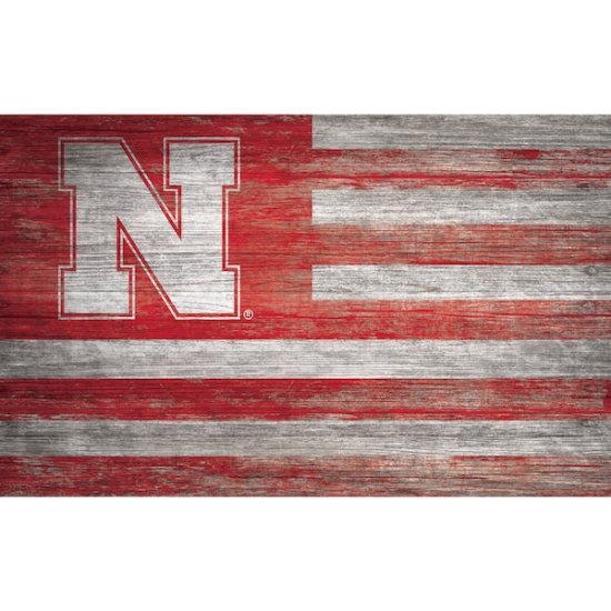 Nebraska Huskers 11'' x 19'' Distressed եå  ᡼