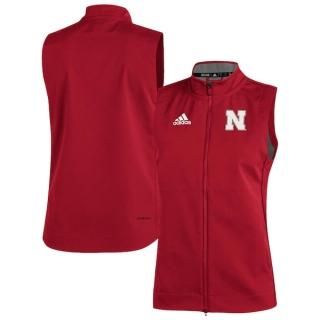 Nebraska Huskers アディダス ゲーム Mode フル-ジップ ベスト - Scarl