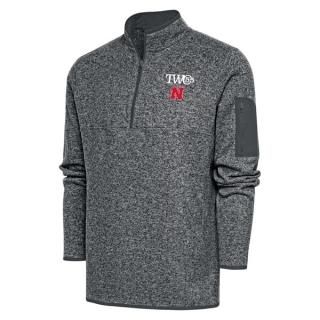 Nebraska Huskers アンティグア TWO55 フォーチュン ハーフジップ プルオーバー