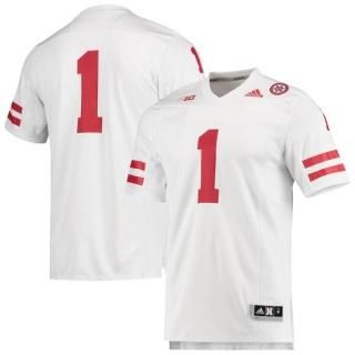 #1 Nebraska Huskers アディダス チーム プレミア Football ジャージー