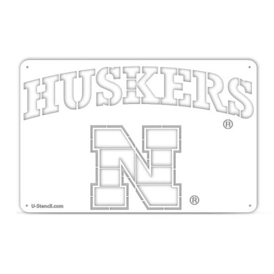 Nebraska Huskers ɥޡ ơ륲r Stencil ᡼