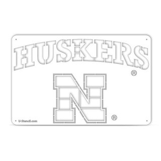Nebraska Huskers ɥޡ ơ륲r Stencil ͥ