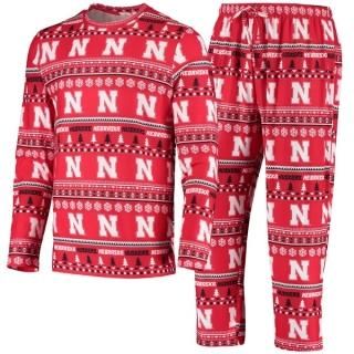 Nebraska Huskers コンセプト スポーツ セーター ニット ロングスリーブ トップ &