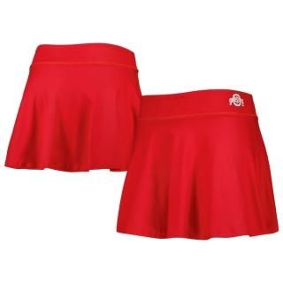 オハイオステイト・バックアイズ ZooZアットz レディース Flowy Skort - Scarl