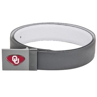 オクラハマ・スーナーズ リバーシブル レザー Belt - グレー