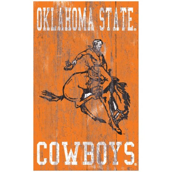 Oklahoma ơ Cowboys 11'' x 19'' إơ Distressed ᡼