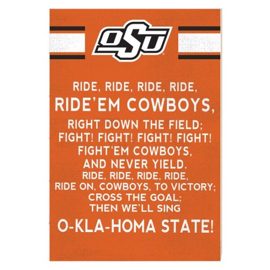 Oklahoma ơ Cowboys 23'' x 34'' Fight Sg   ᡼