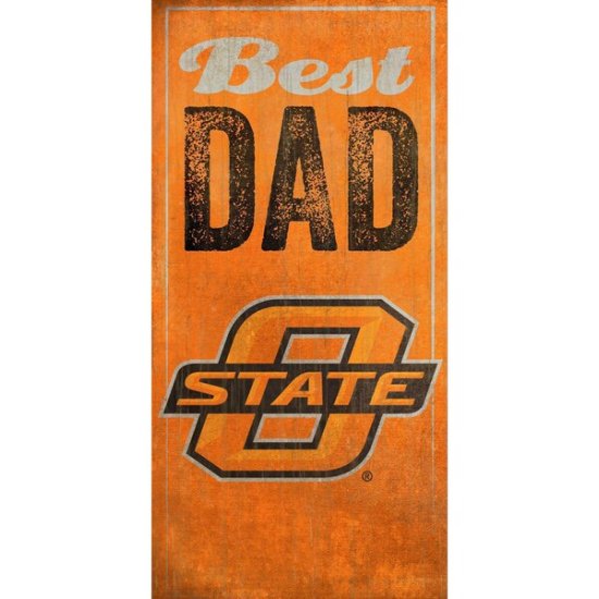 Oklahoma ơ Cowboys 6'' x 12'' Best Dad  ᡼