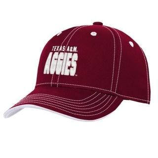 テキサスA&M・アギーズ ユース Old School スラウチ 調節可能 ハット - Maroオン