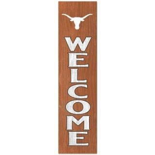 テキサス・ロングホーンズ 12'' x 48'' Welcome アウトドア Leaner
