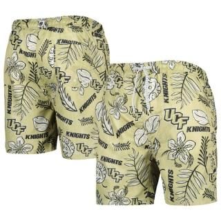 UCF・ナイツ Wes & Willy ヴィンテージ Floral スイム トランクス - カーキ