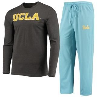 UCLA・ブルーインズ コンセプト スポーツ ミーter ロングスリーブ Tシャツ & パンツ スリ