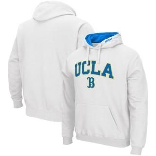 UCLA・ブルーインズ コロッセオ アーチ & ロゴ 3.0 プルオーバー パーカー - ホワイト