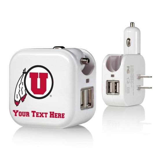 Utah Utes ѡʥ饤 2-In-1 USB Charger ᡼