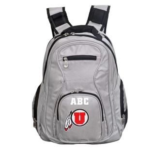 Utah Utes MOJO パーソナライズ プレミアム ラップトップ リュック - グレー