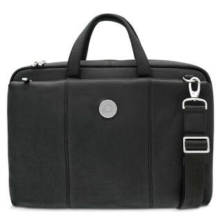 Utah Utes レザー Briefcase - ブラック
