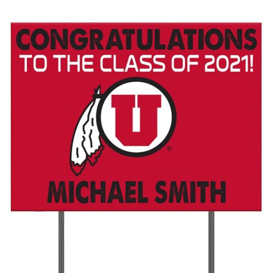 Utah Utes 24'' x 18'' Cgrås Class  2021 ѡ ᡼