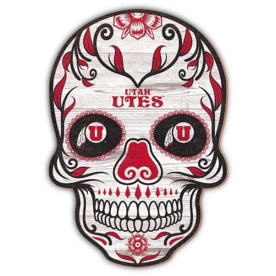 Utah Utes 12'' Sugar Skull  ᡼