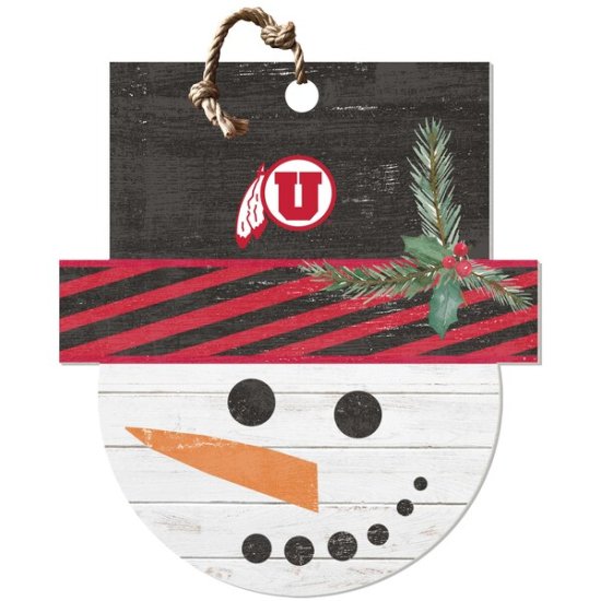 Utah Utes 18'' x 20'' Snowman  ᡼