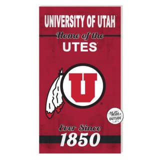 Utah Utes 11'' x 20'' ۡ Of   ͥ
