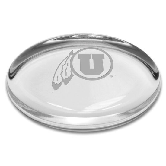 Utah Utes Oval Paperweight ᡼