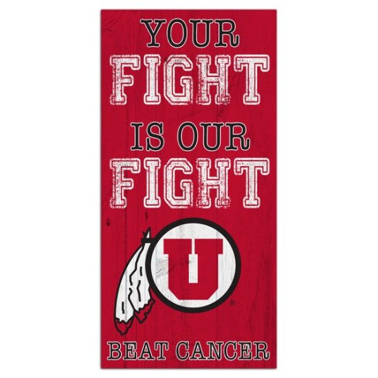 Utah Utes 6'' x 12'' 楢 Fight Is Our Fight ӡ ̰ ᡼
