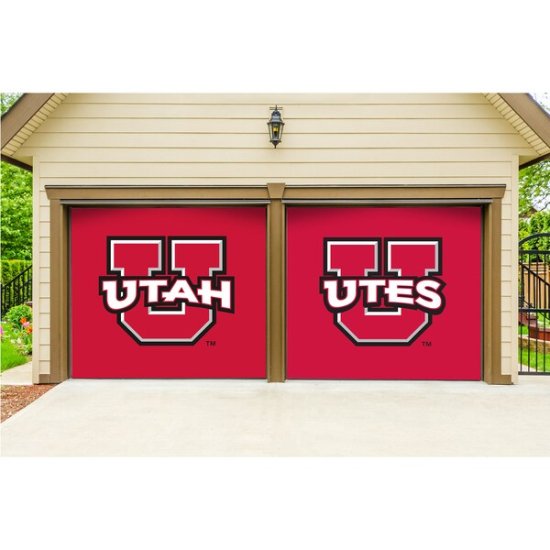 Utah Utes 7' x 8' 2ԡ  ץå Garage ɥ Decor ᡼