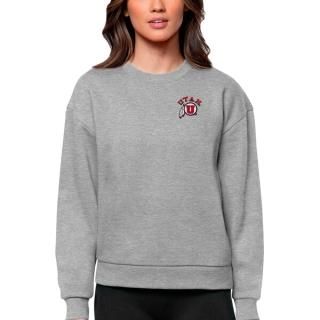 Utah Utes アンティグア レディース ロゴ ビクトリー クルーneck プルオーバー スウェ